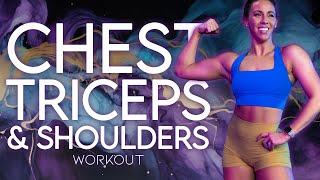 40 Minute Triceps, Chest, & Shoulders Workout | FLEX - Day 2 #athomeworkout #strengthtraining