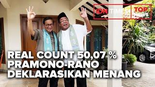 TOP NEWS OF THE DAY ; Real Count 50,07 Persen, Pramono Rano Deklarasikan Menang Satu Putaran