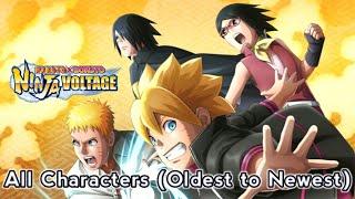 All Characters in NxB NV (From Oldest to Newest) - Naruto X Boruto Ninja Voltage