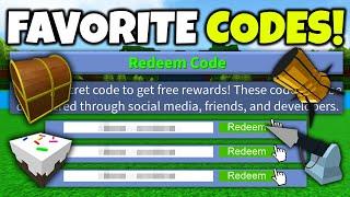 5 BEST CODES EVER!!⭐ (MUST SEE) Build a boat for Treasure ROBLOX