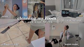 cleaning my room - fiz uma mega faxina no meu quarto🪣