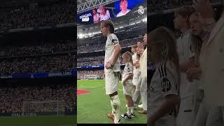 Real Madrid played an emotional farewell video for Luka Modrić
