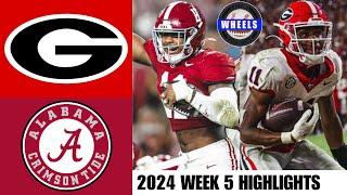 #2 Georgia v #4 Alabama (GAME OF THE YEAR) | Full Game Highlights | 2024 College Football Highlights