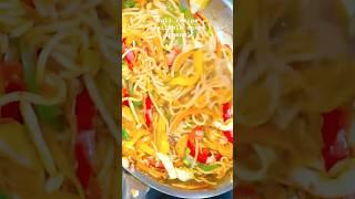 Spicy Desi Chowmein in 10 Mins | Indian Street Style Noodles #shorts #chowmein
