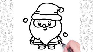 Cute Santa Claus Drawing Step by Step For Kids | Bolalar uchun oson chizish | Easy drawing for kids