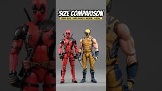 Size Comparison: Hasbro Marvel Legends Marvel Studios Deadpool & Wolverine - Deadpool #deadpool