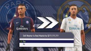 TRANSFER RECORD CHALLENGE WITH PSG!!! FIFA 18 CAREER MODE