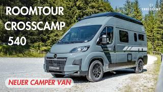 Roomtour vom neuen CROSSCAMP 540 - kompakter Camper Van mit Vollausstattung