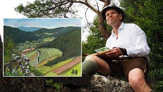 Gouache malen in der Natur | Wandern und Pleinair Malerei