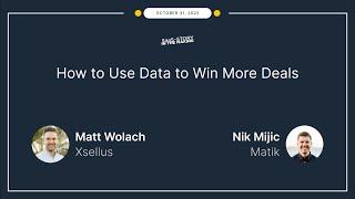 How to Use Data to Win More Deals - with Nik Mijic