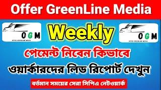 Offer GreenLine Media Tipalti Weakly Payment Setup | OGM Lead Report দেখুন | Best CPA Network