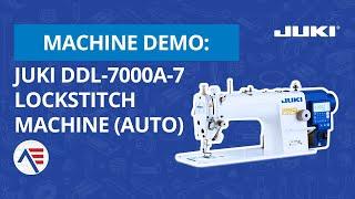 JUKI DDL-7000A 1-NEEDLE LOCKSTITCH MACHINE | AE Sewing Machines