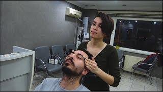 ASMR Female Barber Massage Therapy | Head Massage | Face Massage | Body Massage