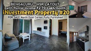 HSR Layout | North East Corner Investment Property For Sale 30x40 with Lift A Khata