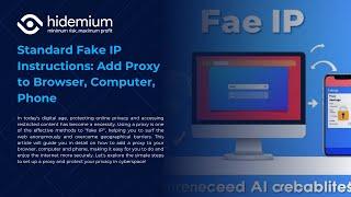 Standard Fake IP Instructions: Add Proxy to Browser, Computer, Phone | Hidemium #fakeip #fake #ip