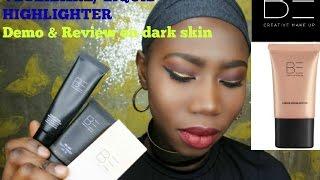 BE Creative Make Up VLOEIBARELIQUID HIGHLIGHTER Demo & Review on dark skin #6|