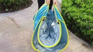 How to Fold Back Baby Beach Pool Tent by SINITI