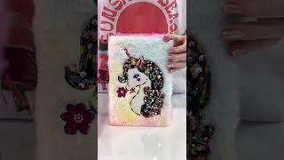 Unicorn Plush Notebooks for Kids | Cute, Fluffy Stationery for School & Journaling | Perfect Gift