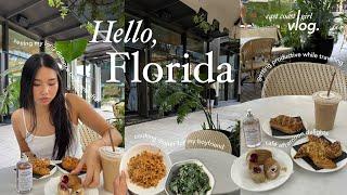 my life in florida  | long distance, studying & working, cooking for my bf