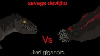 Savage deviljho vs giganotosaurus shorts battle (mhw iceborne vs jw dominion)