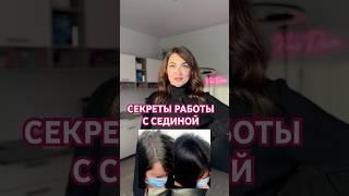 Секреты работы с сединой #окрашиваниеволос #колористика #волосы #тонированиеволос #hair