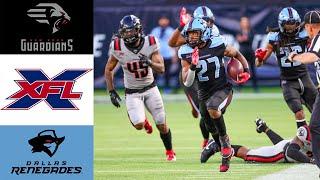 New York Guardians vs Dallas Renegades Full Game XFL 2020 Week 05