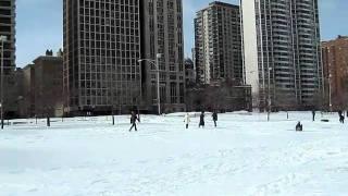 Chicago Blizzard 2/2/11 1:100 pm Oak Street Beach