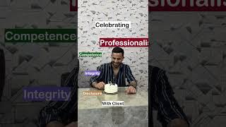 Celebrating with client