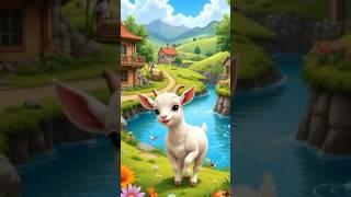 Cute Goat Kid Dancing by the River – Village Vibes