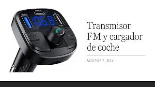 Transmisor FM y cargador de coche Bluetooth 5.0, Clydek BT29