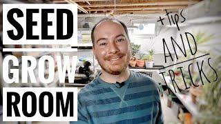 Welcome to my SEED GROW ROOM! + Tips & Tricks | The Southerner's Northern Garden