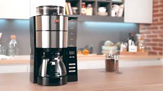 Melitta AromaFresh Grind and Brew, 1021-01, Filter Coffee Machine, Glass Coffee Jug Included