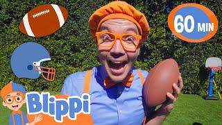 Blippi Learns to Play Football! | Sports for Kids | Educational Videos for Kids