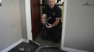 Beginners guide to flooring. Apprentice basics episode 7, how to fit doorbars correctly.