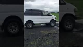 Delica L400 1UZ VVTi V8 runs.