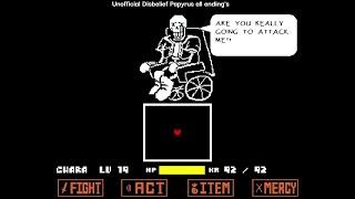 Unofficial Disbelief Papyrus all endings