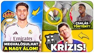 Szoboszlai a REAL MADRID célkeresztjében! CSALTAK a Real ellen? KRÍZISBEN az FC Barcelona!