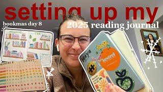 2025 reading journal setup + flipthrough | BOOKMAS DAY 8 