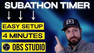 How To Add a SUBATHON TIMER To Your Live Stream - OBS Studio (2023)