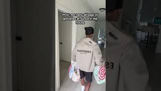 Me carrying all bags at ounce 