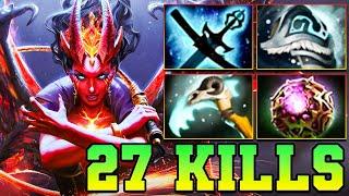 27 Kills QOP Dota 2 Mid Lane Beast - Best Queen Of Pain Dota 2 Pro Gameplay Guide Build 7.37