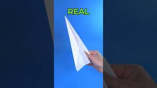 3d printed paper airplane vs real