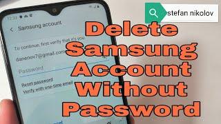 How to Remove Samsung Account without Password. All Samsung Android 9.