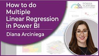 Multiple Linear Regression in Power BI using R Script