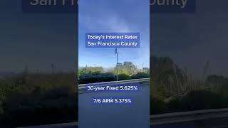 Today mortgage interest rates for San Francisco #realestate #investing #sanfrancisco #erikthrom #rea