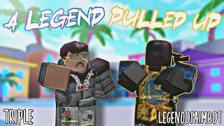 I Played With @TheLegendOfAimbot On Hoopz!  | Roblox 