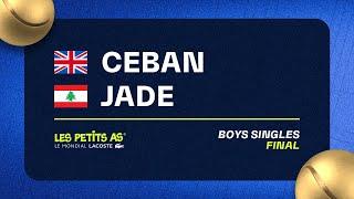 Les Petits As 2023 | Boys Singles Finals | Mark Ceban vs Daniel Jade