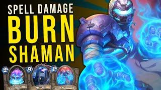 CRAZY BURST! SPELL DAMAGE BURN SHAMAN! - Ashes of Outland - Hearthstone