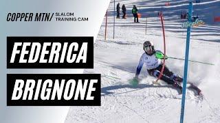 Federica Brignone SL Training Copper 11/17/24