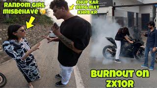 Random Girl misbehave with Jannu || Preparation for Ladkh ride ￼